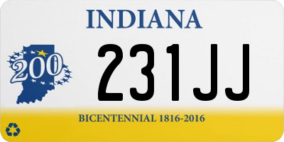 IN license plate 231JJ