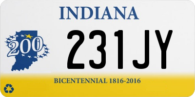 IN license plate 231JY