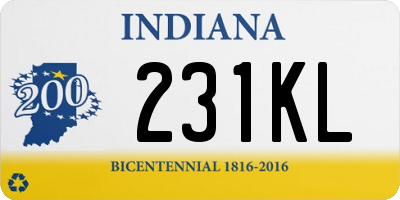 IN license plate 231KL