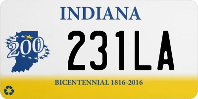 IN license plate 231LA