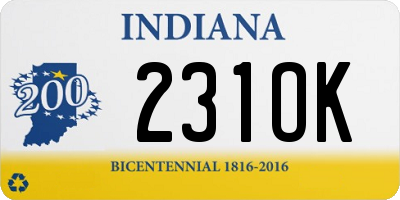 IN license plate 231OK