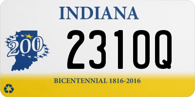 IN license plate 231OQ