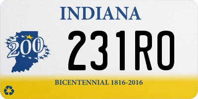 IN license plate 231RO