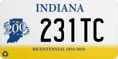 IN license plate 231TC