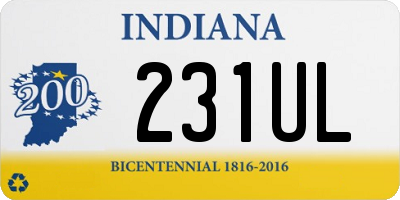 IN license plate 231UL