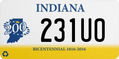 IN license plate 231UO