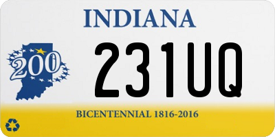 IN license plate 231UQ