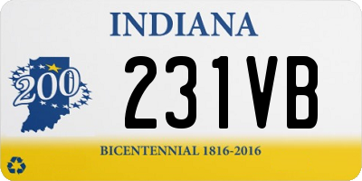 IN license plate 231VB