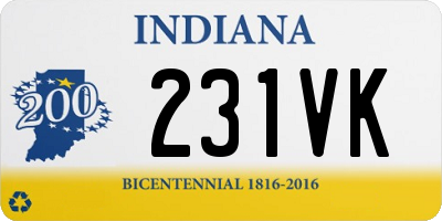 IN license plate 231VK