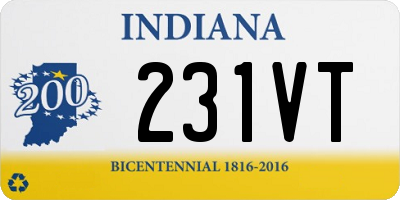 IN license plate 231VT