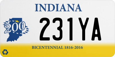 IN license plate 231YA