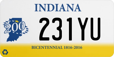 IN license plate 231YU