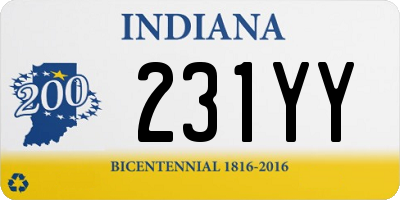 IN license plate 231YY