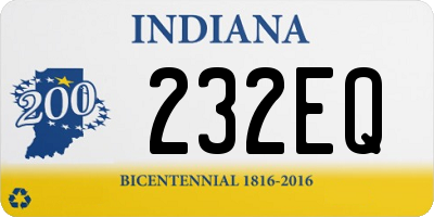 IN license plate 232EQ