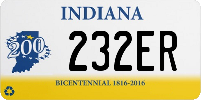 IN license plate 232ER