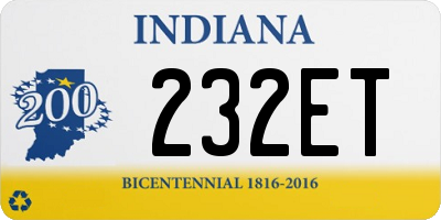 IN license plate 232ET