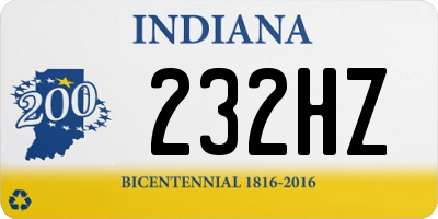 IN license plate 232HZ