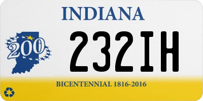 IN license plate 232IH