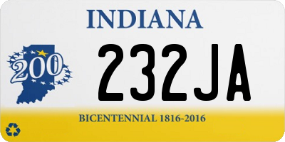 IN license plate 232JA