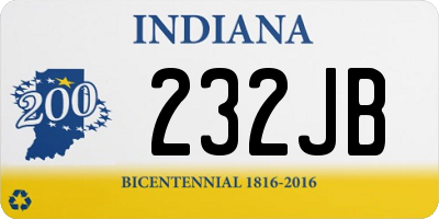 IN license plate 232JB