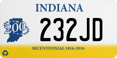 IN license plate 232JD