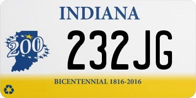 IN license plate 232JG