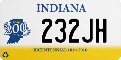 IN license plate 232JH