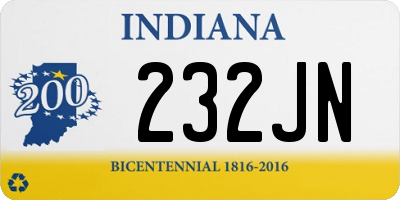 IN license plate 232JN