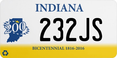 IN license plate 232JS