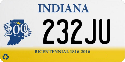 IN license plate 232JU