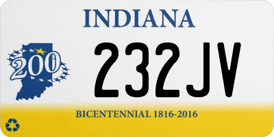 IN license plate 232JV