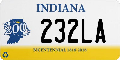 IN license plate 232LA