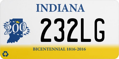 IN license plate 232LG