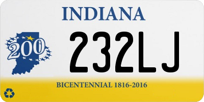 IN license plate 232LJ