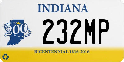 IN license plate 232MP