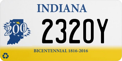 IN license plate 232OY