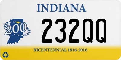 IN license plate 232QQ