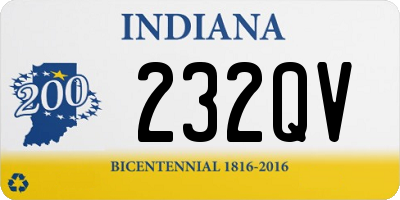 IN license plate 232QV