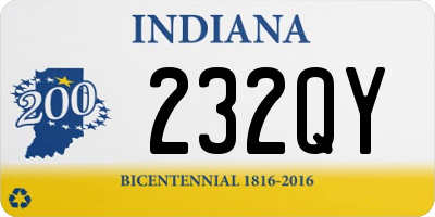 IN license plate 232QY