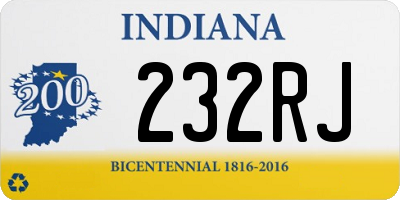 IN license plate 232RJ