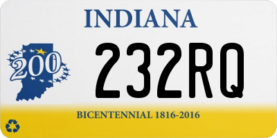 IN license plate 232RQ