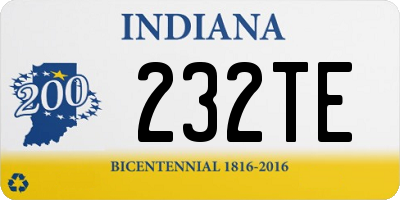 IN license plate 232TE