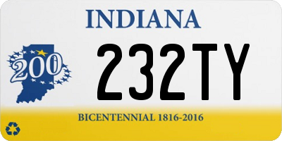 IN license plate 232TY