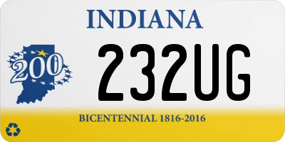 IN license plate 232UG