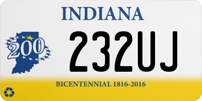 IN license plate 232UJ