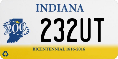 IN license plate 232UT