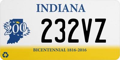 IN license plate 232VZ