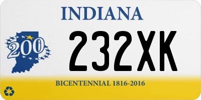 IN license plate 232XK