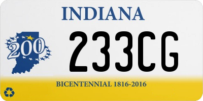 IN license plate 233CG