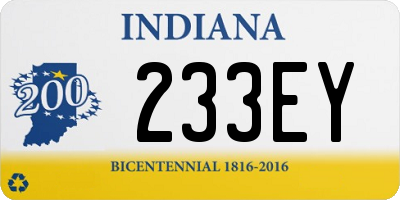 IN license plate 233EY